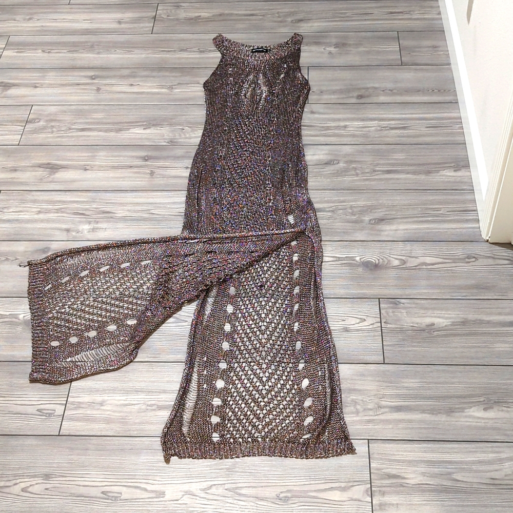 Metallic dress. Pretty Little Thing. Size 12